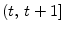  (t,\,t+1]