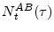  N_{t}^{AB}(\tau)