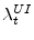  \lambda _{t}^{UI}
