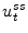  u_{t}^{ss}