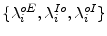  \{\lambda_{i}^{oE},\lambda_{i}^{Io},\lambda _{i}^{oI}\}