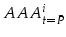  AAA_{t=\bar{P}}^i