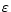 \varepsilon 