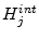  H_{j}^{int}
