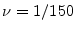  \nu=1/150