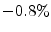  -0.8\%