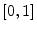  [0,1]