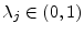  \lambda_{j}\in(0,1)