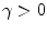  \gamma >0