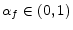  \alpha_{f}\in(0,1)