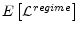  E\left[ \mathcal{L} ^{regime}\right] 