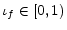  \iota_{f}\in\lbrack0,1)