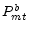  P_{mt}^{b}