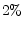 2\%