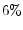  6\%