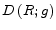  D\left( R;g\right) 