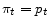 \pi _{t}=p_{t}