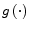  g\left(\cdot \right)
