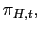 $ \pi_{H,t}, $