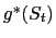 $ g^{\ast}(S_{t})$