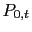 $ P_{0,t}$