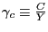 $ \gamma_{c}\equiv\frac{C}{Y}$
