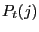 $ P_{t}(j)$