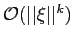 $ \mathcal{O}(\vert\vert\xi\vert\vert^{k})$