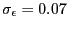 $ \sigma_{\epsilon}=0.07$