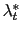 $ \lambda _{t}^{\ast}$
