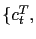$ \{c_{t}^{T},$