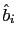 $ \hat{b}_{i}$