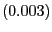 $ (0.003)$