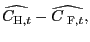 $ \widehat{C_{\text{\textsc{H}},t}}-\widehat{C_{\text{ \textsc{F}},t}},$