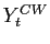 $ Y_{t}^{CW}$