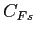 $ C_{Fs}$