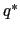 $ q^{\ast}$