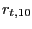 $ r_{t,10 }$