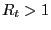 $ R_{t}>1$
