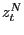 $ z_{t}^{N}$