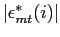 $ \vert\epsilon ^{*}_{mt}(i)\vert$