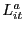 $ L_{it}^{a}$