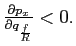 $ \frac{\partial p_{x}}{\partial q_{\frac{f}{R}}}<0.$