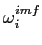 $ \omega _{i}^{imf}$