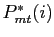 $ P^{*}_{mt}(i)$