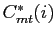 $ C^{*}_{mt}(i)$