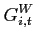 $\displaystyle G^{W}_{i,t}$