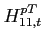 $\displaystyle H_{11,t}^{pT}$