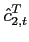 $\displaystyle \hat{c}^T_{2,t}$