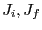 $ J_{i},J_{f}$